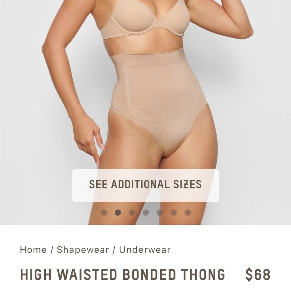 SKIMS High Waisted Bonded Thong - sold out online
